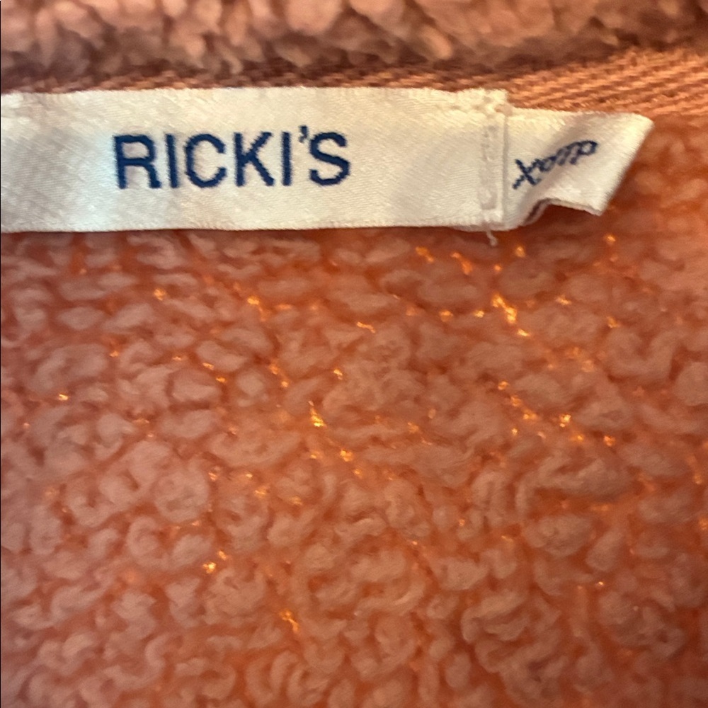 Ricki’s Women's Soft Pink Fleece Sweater - Picture 2 of 3